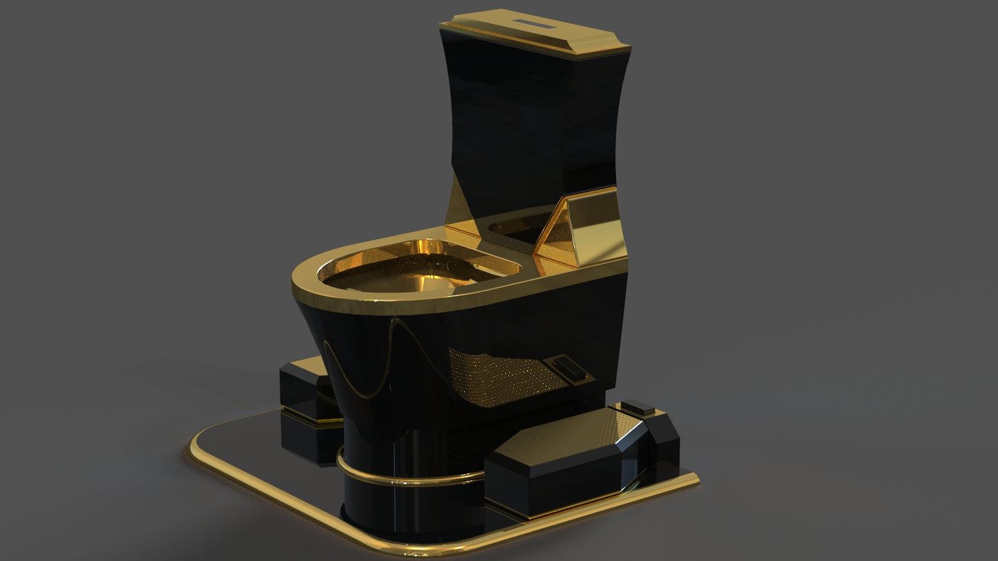 Automatic 5-Level Pedestal Toilet