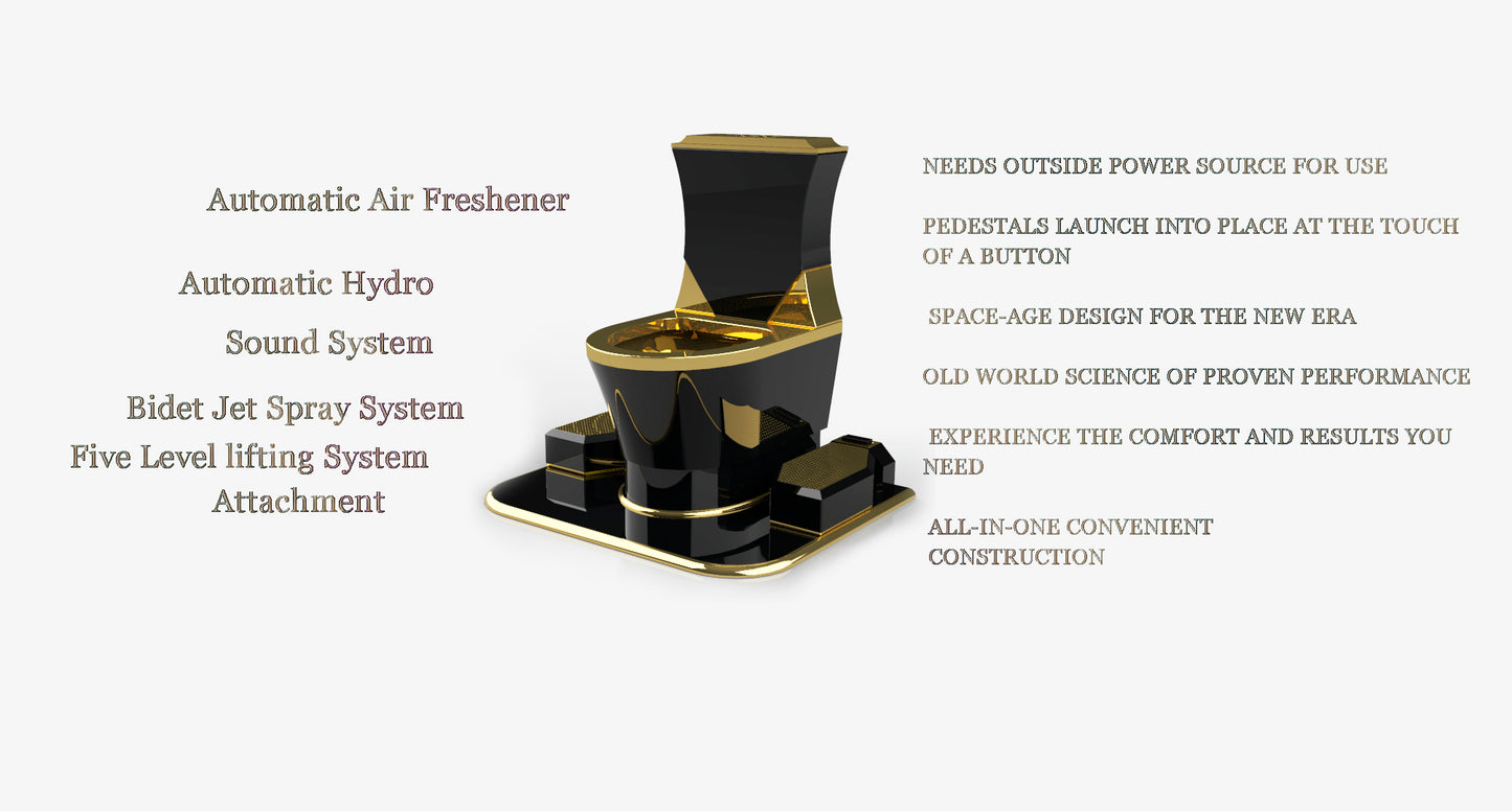 Automatic 5-Level Pedestal Toilet