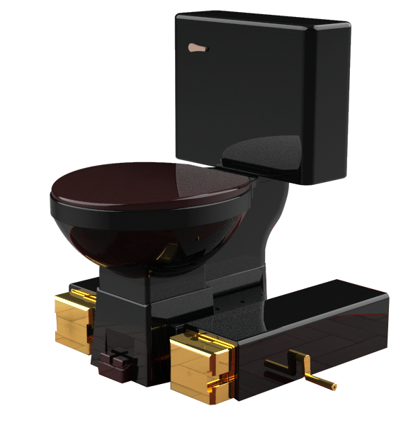 Gold Edition Manual Pedestal Toilet