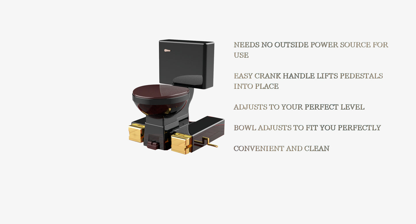Gold Edition Manual Pedestal Toilet